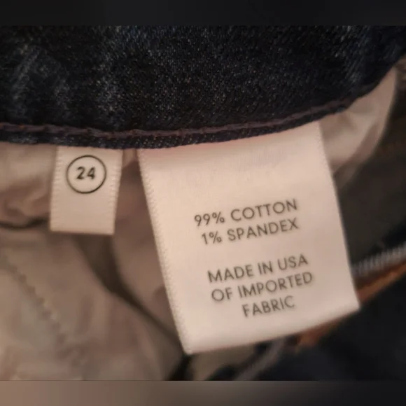 GRLFRND Split Hem 'Addison'‎ Jeans Beginners Luck Wash 24 Button Fly Made In USA - Picture 11 of 12